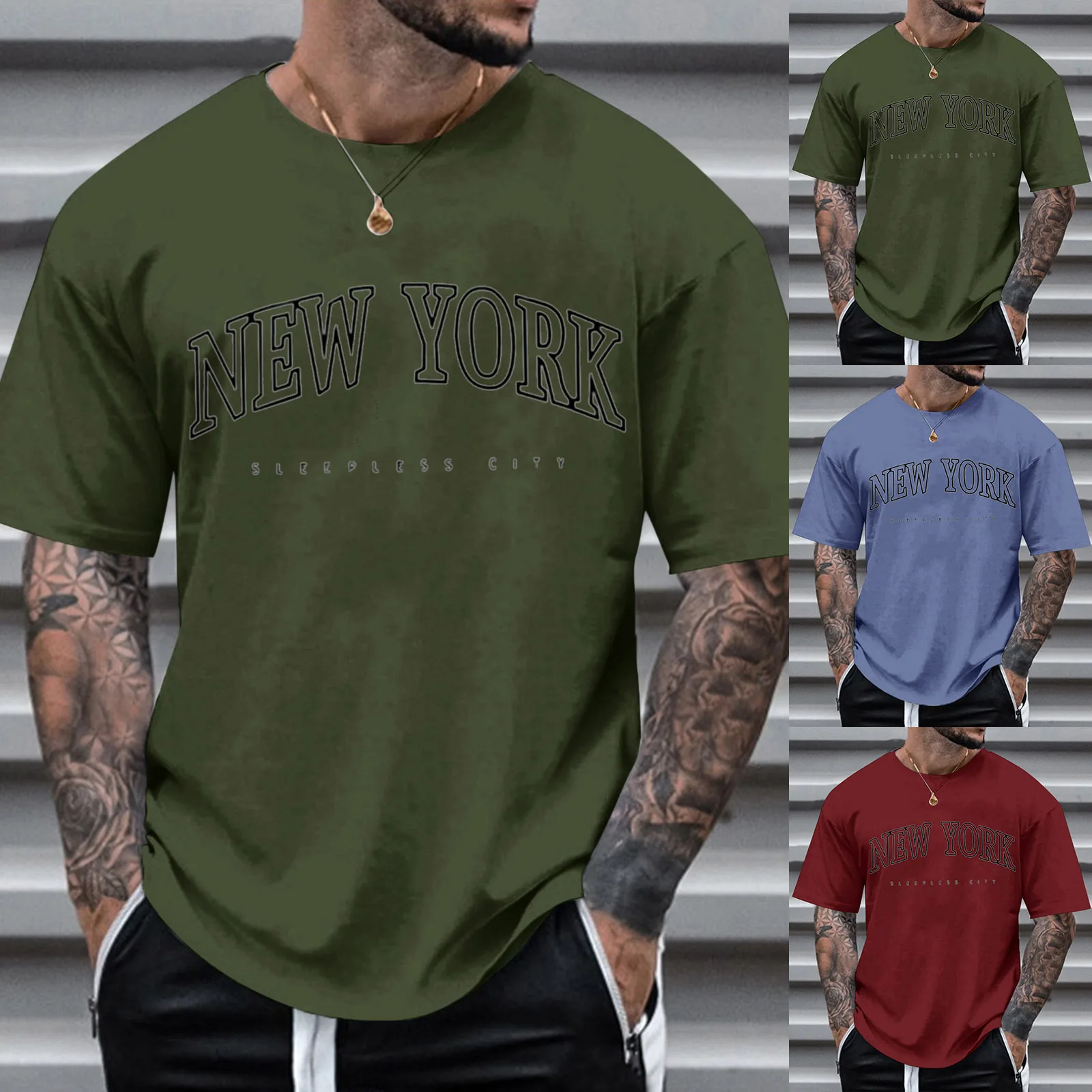 Мужская летняя повседневная футболка с буквенным принтом, блузка, топы с коротким рукавом и круглым вырезом, мужские футболки с графическим дизайном, мужские футболки с V-образным вырезом, упаковка