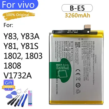 100% Оригинальный Аккумулятор B-E5 Для VIVO Y81 Y83 Y81s Y1732T V1732A Y83A 3260 мАч Высококачественный Сменный Аккумулятор