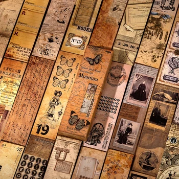 12 упаковок оптовая продажа Time Museum box закладка коллаж бабочка винтажный узор литературное украшение принадлежности для открыток материал 155 * 45 мм