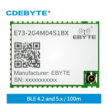 2,4 ГГц nRF52832 BLE 4,2/5,0 Приемопередатчик Беспроводной радиочастотный Модуль IPEX Антенна CDEBYTE E73-2G4M04S1BX SMD Приемник Bluetooth Модуль