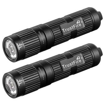 2 карманных фонарика Trustfire Mini3 Edc, водонепроницаемый светодиодный фонарик с батарейкой 10440 /Aaa, мини-лампа для кемпинга на открытом воздухе