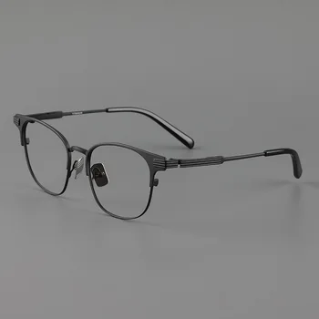 2023, Новая классическая оправа для очков в стиле ретро, мужские дизайнерские оптические очки из чистого титана, Близорукость для чтения, женские персонализированные очки