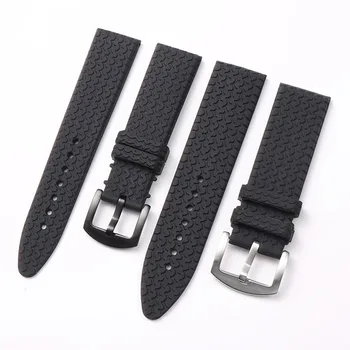 23 мм черный сменный резиновый силиконовый ремешок для часов подходит для часов Chopard