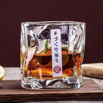 240 мл Высококачественный Набор из 2 Японских Стаканов Виски Стеклянные Стаканы для Виски Бокалы Для Вина Стеклянная Посуда Посуда Для Питья
