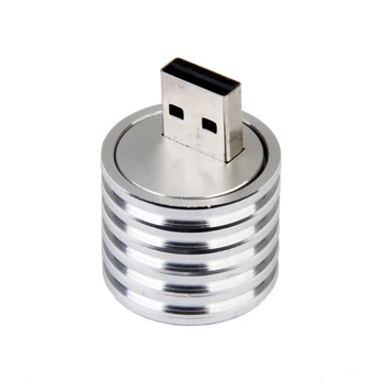 3X Алюминиевая розетка для светодиодной лампы USB мощностью 3 Вт, прожектор, фонарик белого цвета