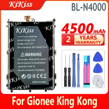 4500 мАч KiKiss 100% Новый Аккумулятор BL-N4000 BLN4000 Для Аккумуляторов Мобильных Телефонов Gionee King Kong ELIFE GN5001 GN5001S V187