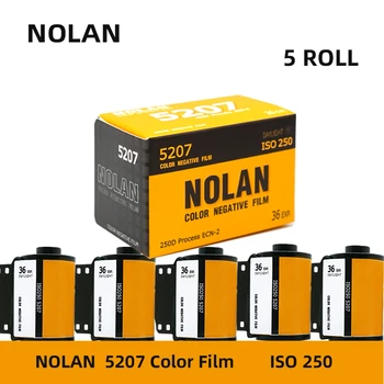 5 Рулонов Цветной пленки Nolan 5207 250D 135 Рулон Негативной пленки ECN2 С Обработкой Iso 250 36EXP /Рулон
