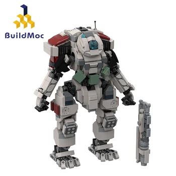 BuildMoc Titanfall 2 Scorch Titan Mecha Набор Строительных Блоков Боевой Робот Солдаты Кирпичи Игра DIY Игрушка Для Детей Подарок На День Рождения
