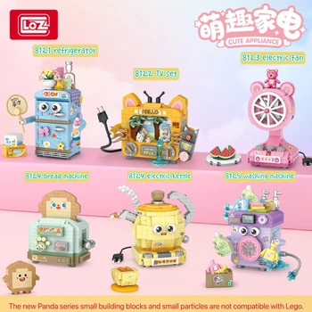 LOZ Cute Fun Для сборки электрических микрочастиц, строительные блоки для детских игрушек, телевизоров, аксессуаров для стиральных машин