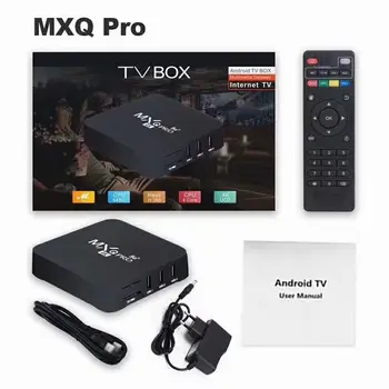 MXQ PRO Smart TV Box Android 11.1 4K RK3128 Медиаплеер 1 ГБ 8 ГБ С 2.4 G Wifi Четырехъядерный Мультимедийный Плеер Телеприставка