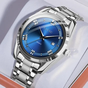 TAXAU DESIGN 2023 Новые Мужские часы Роскошные Кварцевые Часы Для Мужчин Из Нержавеющей Стали Водонепроницаемые Классические Наручные Часы Relogios Masculino