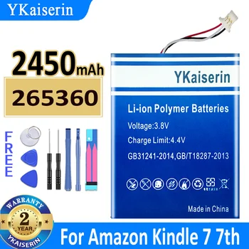 YKaiserin 2450 мАч 265360 Аккумулятор Для Amazon Kindle 7 7th Gen 6