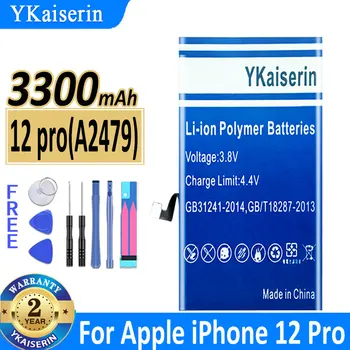 YKaiserin Аккумулятор 3300 мАч Замена Для Apple iPhone 12 Pro iPhone12 Pro 12Pro Аккумуляторные Батареи + Инструменты