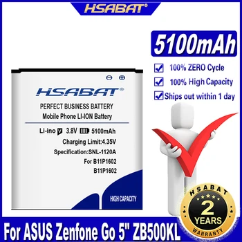 Аккумулятор HSABAT 5100 мАч B11P1602 для ASUS Zenfone Go 5 
