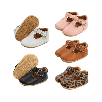 Весенние младенцы, Кожаная обувь для маленьких девочек, Нескользящие Подарочные Кроссовки, Новая Спортивная обувь для малышей