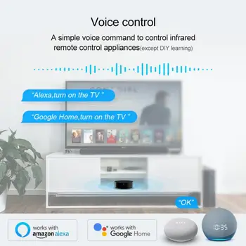 Голос для Alexa Google Home Ик-пульт дистанционного управления Tuya Diy Универсальный инфракрасный пульт дистанционного управления Smart Home App Пульт дистанционного управления Wifi Tuya Wifi