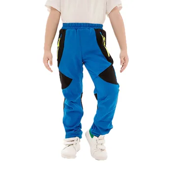 Детский Лыжный костюм в стиле пэчворк для маленьких мальчиков и девочек, утепленные теплые брюки с карманами, Детская одежда для мальчиков детская одежда 2023