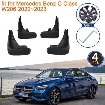 Для Mercedes Benz C Class W206 2022 2023 Брызговики Брызговики Брызговики Передних Колес Крыло Аксессуары Для Укладки Автомобилей