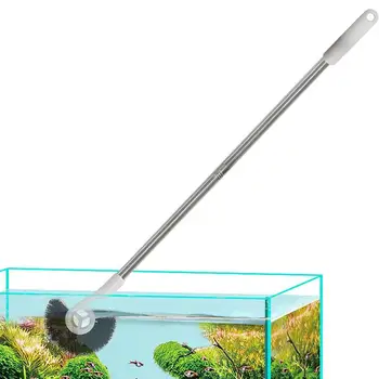 Инструмент для чистки аквариума, очистители стекла для аквариума, спиральная щетка-скруббер, щетка для чистки стекла в пруду с рыбками, щетка без тупиков для