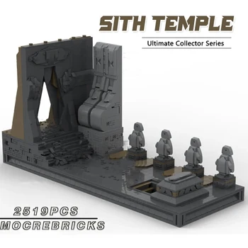 Кинопленка Sith MOC Temple Строительные блоки Castlt Architecture Technology Кирпичи Коллекция моделей для сборки своими руками Игрушки Подарки