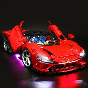 Комплект Светодиодного освещения Совместим с 42143 Ferrari Daytona SP3 Building Block Bricks Car DIY Lighting Toys Gift Only Light Без модели