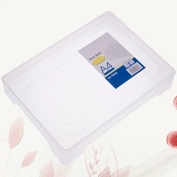 Коробка для файлов формата А4, прозрачная пластиковая коробка для папок, Коробка для документов, органайзер для документов, папка для хранения бумажных папок