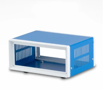 Металлический прямоугольник Электронный проект Чехол DIY Профилактическая коробка Корпус Питания Коррозионностойкий Прочный Синий