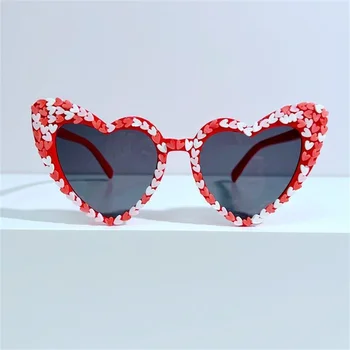 Милые женские солнцезащитные очки в форме сердца, модные солнцезащитные очки для путешествий, Роскошные Брендовые дизайнерские очки, женские винтажные поляризованные солнцезащитные очки