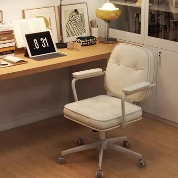 Мобильное офисное кресло для отдыха с эргономичным поворотным подлокотником для кабинета, Дизайнерское офисное кресло с подлокотником Silla Gaming Accent Furniture HDH