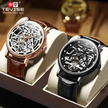 Мужские часы с автоматическим выдалбливанием, светящиеся водонепроницаемые автоматические механические часы, мужские часы, мужские часы Seiko