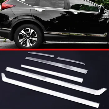 Накладка на боковую дверь кузова из нержавеющей стали Для Honda CR-V CRV 2017 2018 Наклейки на автомобильные аксессуары