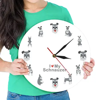 Настенные часы с собачьей тематикой, креативные мультяшные настенные часы, Декоративные часы 12