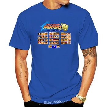 Новая забавная мужская футболка, женская новинка, футболка the King of Fighters 98 (выбор персонажа Neo Geo), рубашка (1), крутая футболка