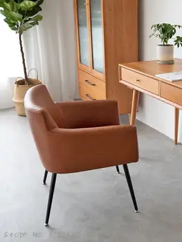Обеденный стул в скандинавском стиле, легкая роскошная Домашняя спинка, компьютерное кресло для отдыха, кресло для макияжа, рабочий стол в спальне, стул для маникюра.