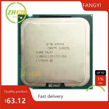 Оригинальный процессор Intel CPU CORE2 Для процессора QX9650 3,00 ГГц/12 М/1333 МГц четырехъядерный Сокет 775