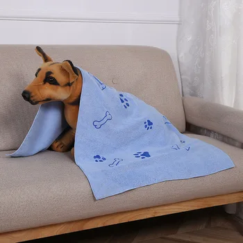 Полотенце для собак Подходит для сушки полотенца для собак, свободного впитывающего полотенца из микрофибры, принадлежностей для купания домашних животных, быстросохнущего полотенца для лап.