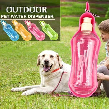 Портативная Бутылка для воды для путешествий для собак, Складная Пластиковая Миска для кормления воды, Уличная Экологическая Кормушка для кошек, Аксессуары для домашних животных