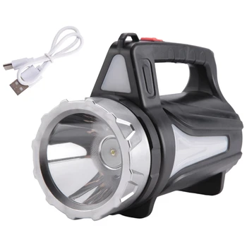 Портативный светодиодный фонарик USB Перезаряжаемый Водонепроницаемый ручной фонарь Светодиодные фонари для кемпинга и пеших прогулок на открытом воздухе