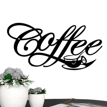 Проволочная Кофейная вывеска, вывеска кофейного бара, Кофейный декор, Декор стен из черного кофе, Кофейный бар, Буквенная вывеска для кафе, стена кухни на ферме