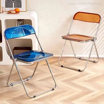 Прозрачные уличные акриловые обеденные стулья Nordic Cafe, пластиковый комод, дизайнерский стул, Современная офисная мебель для дома XY50DC