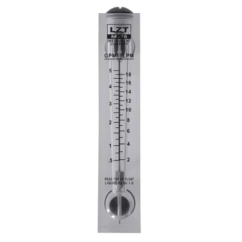 Расходомер с панельным креплением для измерения расхода воды 0,5-5 GPM 2-18 LPM