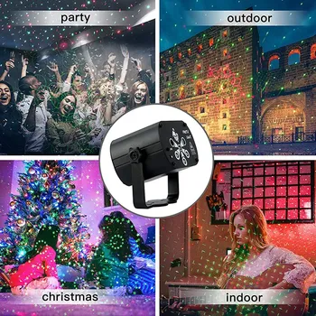 Рождественский мини-проекционный светильник USB Star Sky Zenith KTV Bar Atmosphere Light, Подключаемый бытовой красочный фонарик