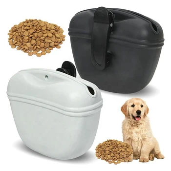 Силиконовая сумка для лакомств для собак, поясная сумка для дрессировки домашних животных, сумка для выгула собак, Послушание, Ловкость, хранение корма на открытом воздухе, Награда за еду, поясные сумки