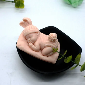 Силиконовая форма для детского мыла 3D, форма для литья свечей из эпоксидной смолы своими руками, форма для выпечки торта для детского душа, поделки из глины