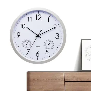 Уличные водонепроницаемые часы Креативные Модные часы с термометром-гигрометром для дома, ванной, кухни, спальни, Школьной гостиной