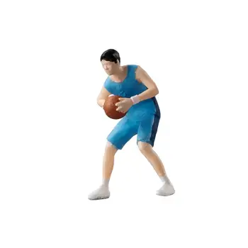 Фигурки людей 1: 64, фигурки мальчика-баскетболиста для украшения миниатюрной сцены