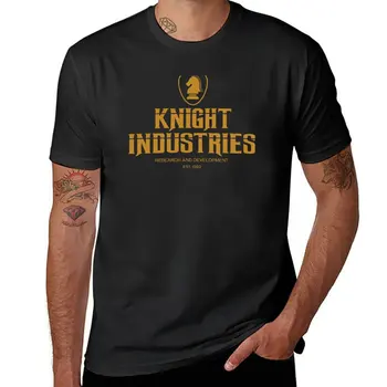 Футболка Knight Industries, забавные футболки, одежда kawaii, топы больших размеров, облегающие футболки для мужчин