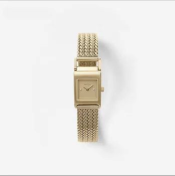 Часы BREDAN REVEL Женские Американские часы с небольшим фокусом Женские маленькие квадратные часы со стальным ремешком в стиле ретро ins Аутентичный подарок